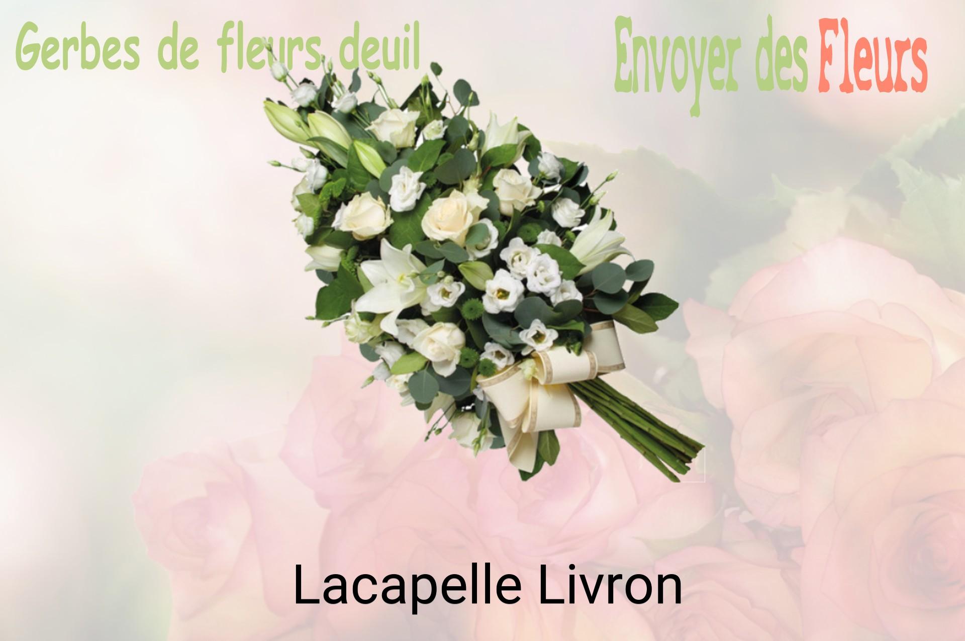 Gerbe de fleurs de deuil livrée à Lacapelle-Livron